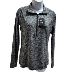Under Armour Half Zip Pullover Shirt Size Womens Small, Loose - Gray
